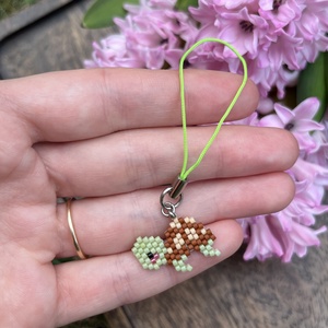 Teknős táskadísz, Táska & Tok, Kulcstartó & Táskadísz, Táskadísz, Ékszerkészítés, MESKA