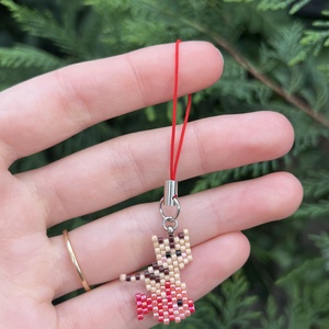 Cica halacskával táskadísz - táska & tok - kulcstartó & táskadísz - táskadísz - Meska.hu