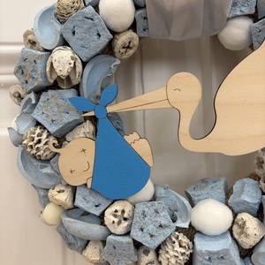 It's a boy - babaváró ajtódísz � - otthon & életmód - dekoráció - ajtó- és ablak dekoráció - ajtódísz & kopogtató - Meska.hu