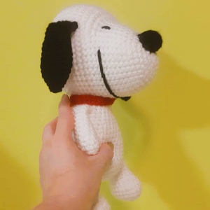 Snoopy kutya 28 cm -  horgolt játék - játék & sport - plüssállat & játékfigura - kutya - Meska.hu