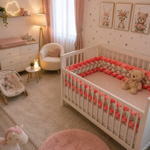 Kézzel horgolt baba ágyrács védő, Baba - mama, Baba ágynemű, Babafészek, , MESKA