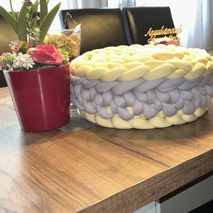 Horgolt fonott kézzel készült baba ágyrács védő 210 cm hosszú  - Meska.hu