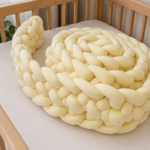Kézzel horgolt 220 cm hosszú 10 cm magas baba ágyrács védő  - baba - mama - baba ágynemű - rácsvédő & baldachin - Meska.hu