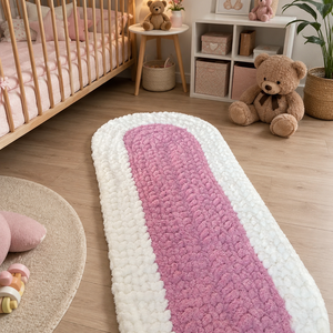 Puha horgolt baba szőnyeg � egyedi kézzel készült ajándék babaszobába lenne jó. - Meska.hu