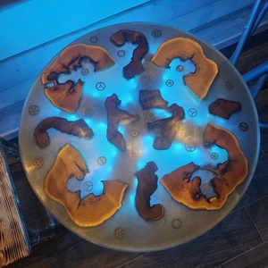 Asztal epoxy gyanta - diy (csináld magad) - egységcsomag - Meska.hu
