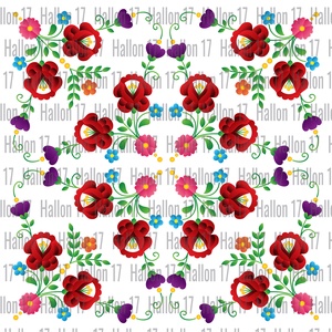 Hungarian folk art digitális vektorgrafikus minta 01, Művészet, Grafika & Illusztráció, Digitális, Fotó, grafika, rajz, illusztráció, MESKA