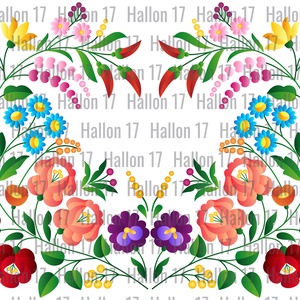 Hungarian folk art digitális vektorgrafikus minta 03, Művészet, Grafika & Illusztráció, Digitális, Fotó, grafika, rajz, illusztráció, MESKA