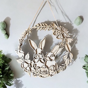 Tavaszi, húsvéti ajtókopogtató, dekoráció - otthon & életmód - dekoráció - ajtó- és ablak dekoráció - ajtódísz & kopogtató - Meska.hu