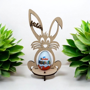 Kinder tartó nyuszi - Meska.hu