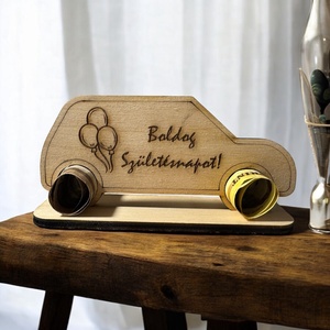Egyedi gravírozott autós pénzátadó, Otthon & Életmód, Papír, írószer, Ajándékozás kellékei, Pénzátadó doboz, , MESKA