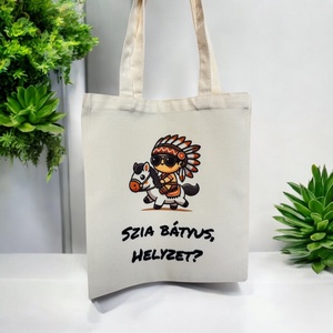 Szia bátyus, helyzet? vászontáska, Táska & Tok, Bevásárlás & Shopper táska, Shopper, textiltáska, szatyor, , MESKA