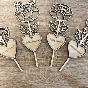 Anyák napi örökrózsa - egyedi felirattal - otthon & életmód - dekoráció - virágdísz és tartó - csokor & virágdísz - Meska.hu