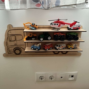 Matchbox tároló polc - kamion formájú - otthon & életmód - bútor - polc - Meska.hu