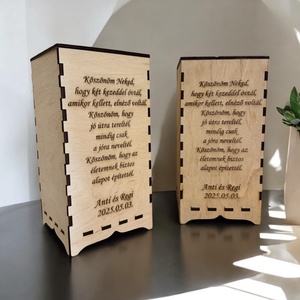 Szülőköszöntő - egyedi gravírozással, Esküvő, Emlék & Ajándék, Doboz, , MESKA