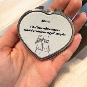 Koszorúslány felkérő tükör - egyedi szöveggel, grafikával - esküvő - meghívó & kártya - koszorúslány felkérő - Meska.hu