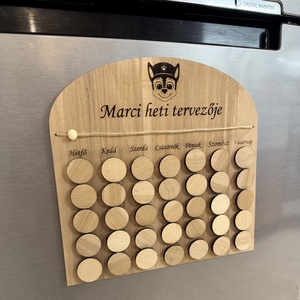 Napirend tervező gyerekeknek - DIY - otthon & életmód - babaszoba, gyerekszoba - gyerek névtábla - Meska.hu