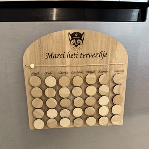 Napirend tervező gyerekeknek - DIY - otthon & életmód - babaszoba, gyerekszoba - gyerek névtábla - Meska.hu