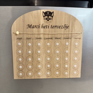 Napirend tervező gyerekeknek - DIY - otthon & életmód - babaszoba, gyerekszoba - gyerek névtábla - Meska.hu