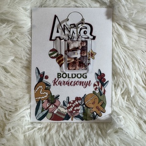 Fényképes kulcstartó - egyedi átadóval - táska & tok - kulcstartó & táskadísz - kulcstartó - Meska.hu