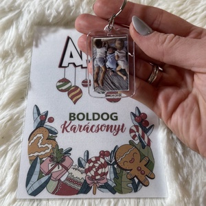 Fényképes kulcstartó - egyedi átadóval - táska & tok - kulcstartó & táskadísz - kulcstartó - Meska.hu
