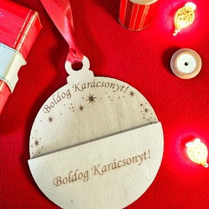 Karácsonyi ajándékkártya átadó - karácsony - karácsonyi lakásdekoráció - karácsonyfadíszek - Meska.hu