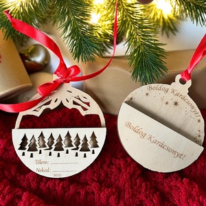 Karácsonyi ajándékkártya átadó - karácsony - karácsonyi lakásdekoráció - karácsonyfadíszek - Meska.hu