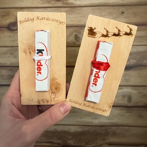 Karácsonyi csokiátadó - esküvő - emlék & ajándék - köszönőajándék - Meska.hu