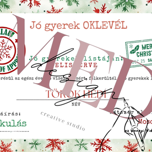 Mikulás levele csomag - 9db-os - karácsony - mikulás - mikulás ajándékok - Meska.hu