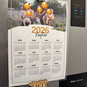 Egyedi 2026-os hűtőnaptár  - otthon & életmód - papír, írószer - naptár & tervező - Meska.hu