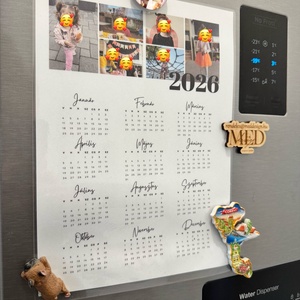 Egyedi 2026-os hűtőnaptár  - otthon & életmód - papír, írószer - naptár & tervező - Meska.hu