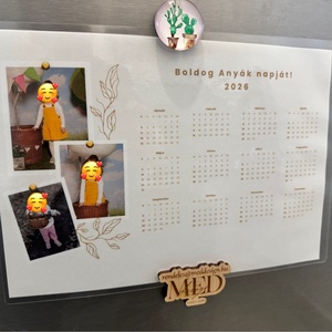 Egyedi 2026-os hűtőnaptár - Anyk napjára, Otthon & Életmód, Papír, írószer, Naptár & Tervező, , MESKA