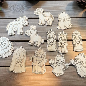 Színezhető karácsonyfadísz gyerekeknek - Meska.hu