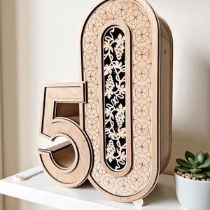 Szmos bortartó - választható számmal - otthon & életmód - konyhafelszerelés, tálalás - italos kellékek - boros díszdoboz - Meska.hu