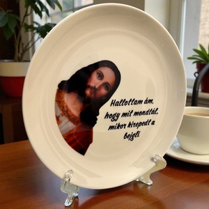 Karácsonyi vicces tányér - otthon & életmód - konyhafelszerelés, tálalás - tálalás - tányér & étkészlet - Meska.hu