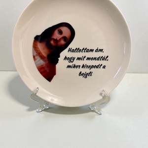 Karácsonyi vicces tányér - otthon & életmód - konyhafelszerelés, tálalás - tálalás - tányér & étkészlet - Meska.hu