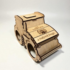 Egyedi traktor ajándéktartó  - otthon & életmód - konyhafelszerelés, tálalás - italos kellékek - sörtartó - Meska.hu