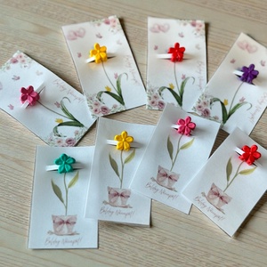 Nőnapi mini hajcsat ajándék - Meska.hu