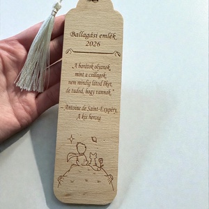 Kis herceg könyvjelzők ballagásra - egyedi felirattal - könyv & zene - könyvjelző - Meska.hu