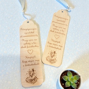 Pedagógusnap könyvjelzők - egyedi felirattal, Könyv & Zene, Könyvjelző, , MESKA