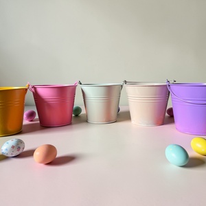 Húsvéti tojásgyűjtő vödör - egyedi felirattal, grafikával - ünnepi díszek, dekorációk - húsvéti díszek és dekorációk - húsvéti kosár - Meska.hu