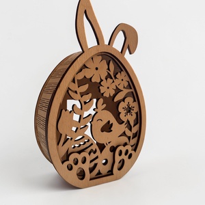 Nyuszis mécsestartó - Meska.hu