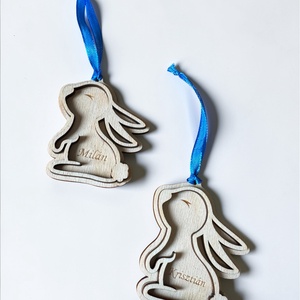 Egyedi húsvéti dísz - nevekkel, évszámmal - ünnepi díszek, dekorációk - húsvéti díszek és dekorációk - húsvéti asztaldíszek - Meska.hu