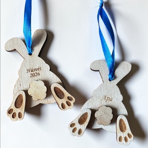 Egyedi húsvéti dísz - nevekkel, évszámmal - ünnepi díszek, dekorációk - húsvéti díszek és dekorációk - húsvéti asztaldíszek - Meska.hu