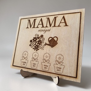Anyák napi ajándék - egyedi felirattal, Otthon & Életmód, Dekoráció, Asztal és polc dekoráció, Asztaldísz, , MESKA