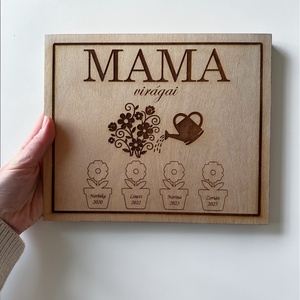 Anyák napi ajándék - egyedi felirattal - otthon & életmód - dekoráció - asztal és polc dekoráció - asztaldísz - Meska.hu