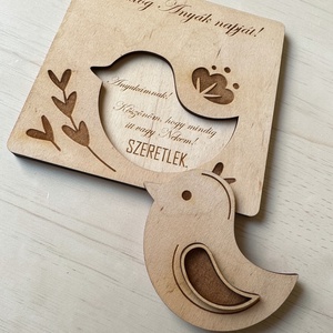 Anyák napi ajándék - egyedi szöveggel, gravírozással - otthon & életmód - dekoráció - asztal és polc dekoráció - asztaldísz - Meska.hu