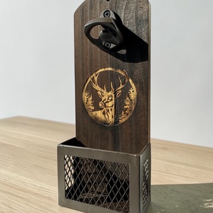 Gravírozott fali sörnyitó - egyedi gravírozással, Otthon & Életmód, Konyhafelszerelés, tálalás, Italos kellékek, Sörnyitó, , MESKA