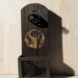 Gravírozott fali sörnyitó - egyedi gravírozással - otthon & életmód - konyhafelszerelés, tálalás - italos kellékek - sörnyitó - Meska.hu