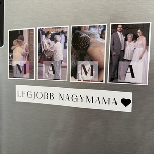 Anyák napja hűtőmágnes - Egyedi fényképes, szöveges - otthon & életmód - konyhafelszerelés, tálalás - konyhai dekoráció - hűtőmágnes - Meska.hu