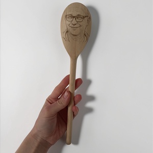 Egyedi fényképes fakanál - kopaszoknak kötelező darab!, Otthon & Életmód, Konyhafelszerelés, tálalás, Sütés, főzés, Fakanál & Fakanáltartó, , MESKA